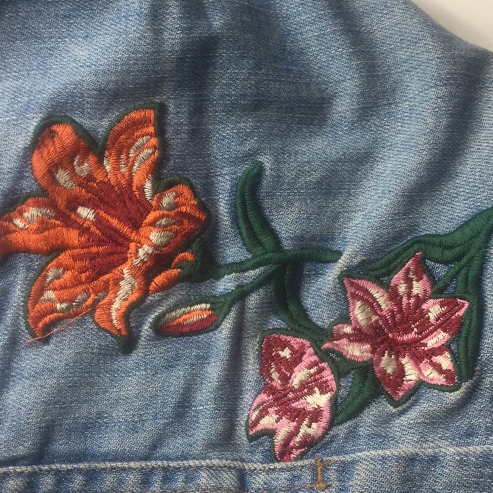 Las Pepas bluejeans highrise embroidery light wash vintage Argentina